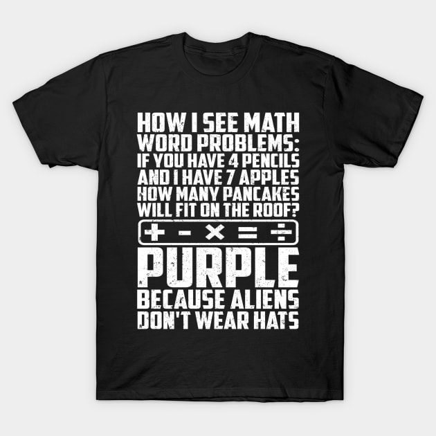 HOW I SEE MATH T-Shirt by SilverTee